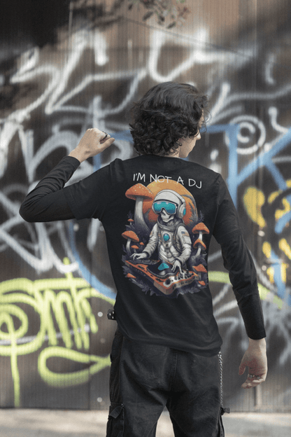 Rave-Sweatshirt mit futuristischem Universum-Motiv – Rave Mode Deutschland