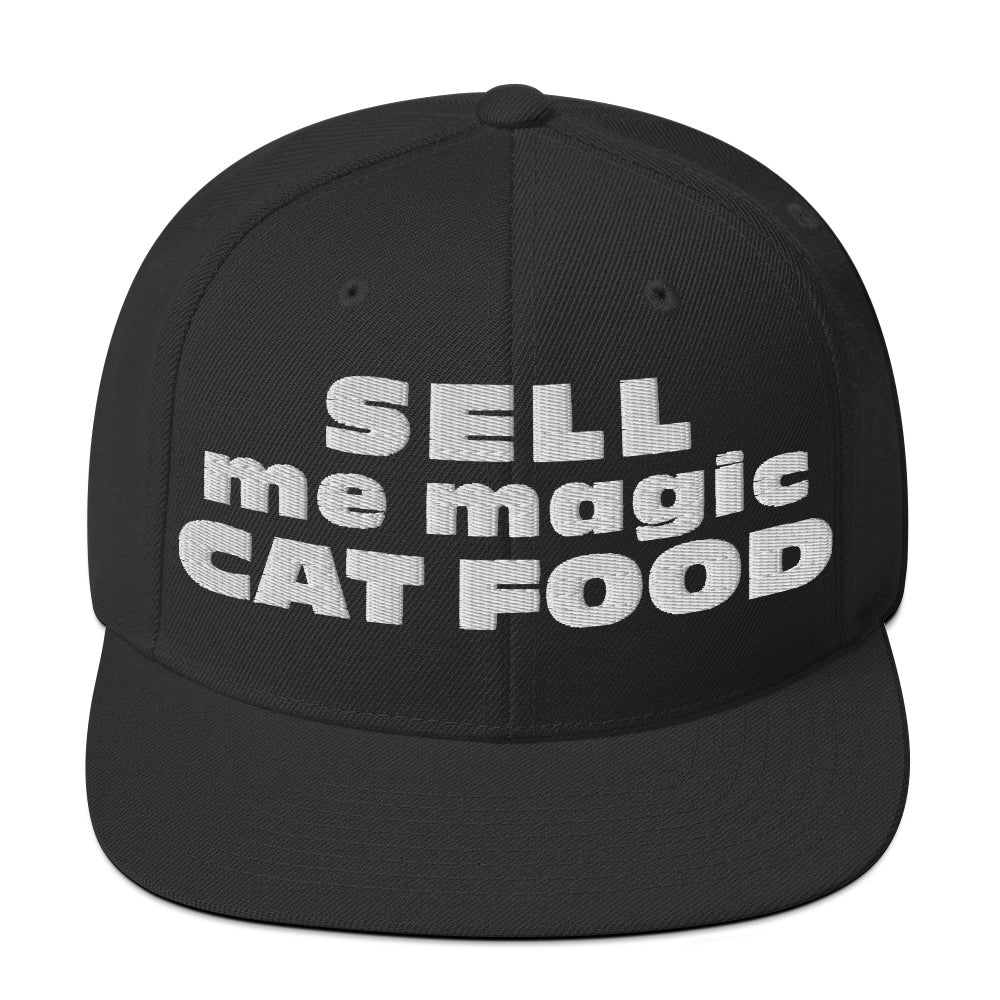 Rave Hat • Sell me magic cat food (Snapback Hat) - CATSONDRUGS.COM