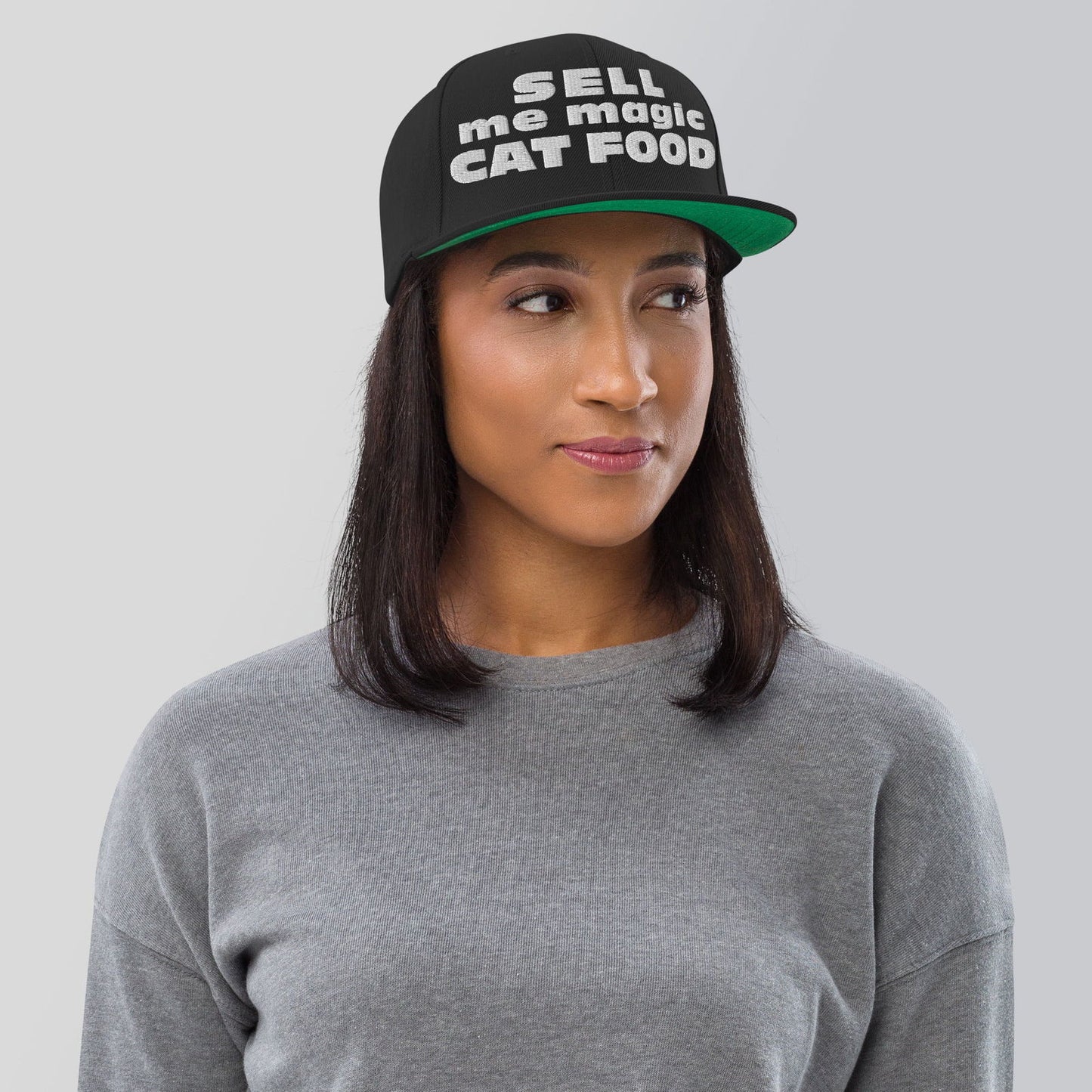 Rave Hat • Sell me magic cat food (Snapback Hat) - CATSONDRUGS.COM
