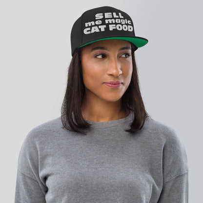Rave Hat • Sell me magic cat food (Snapback Hat) - CATSONDRUGS.COM