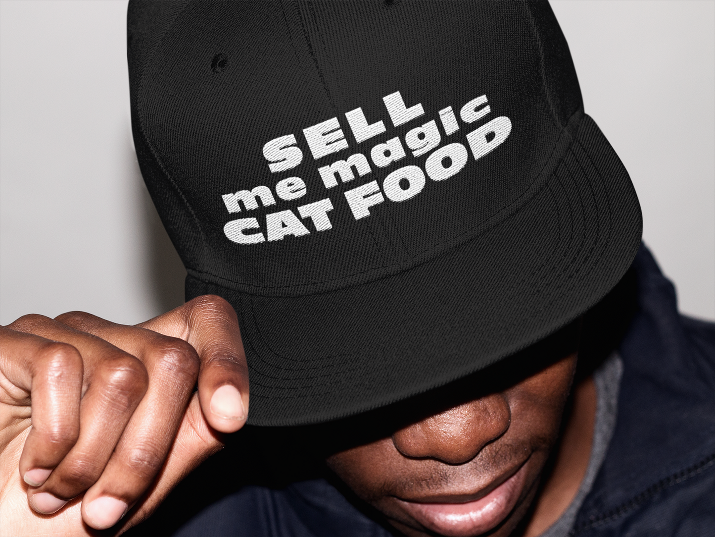 Rave Hat • Sell me magic cat food (Snapback Hat) - CATSONDRUGS.COM