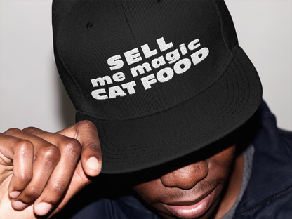 Rave Hat • Sell me magic cat food (Snapback Hat) - CATSONDRUGS.COM