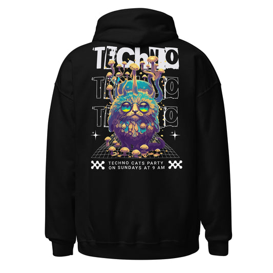 Rave Wear Women with this techno cat hoodie from catsondrugs.com
