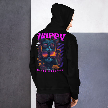 Side view of unisex Trippy Hoodie streetwear style