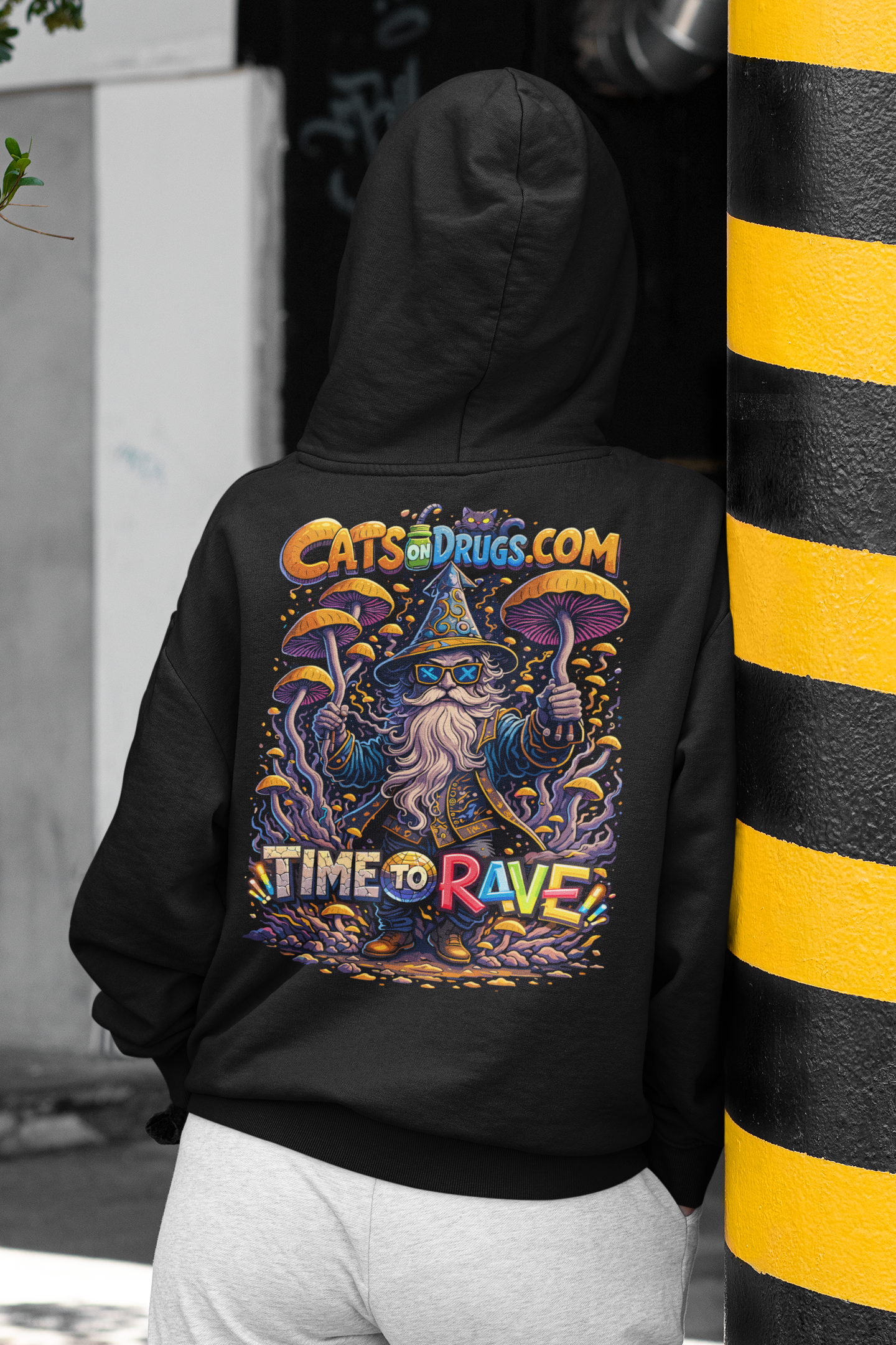 Sudadera rave clubwear para fans del techno