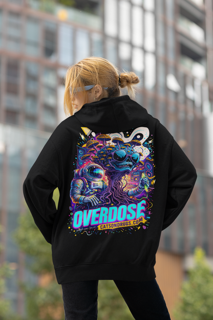 Sudadera rave minimalista negra estilo techno rave