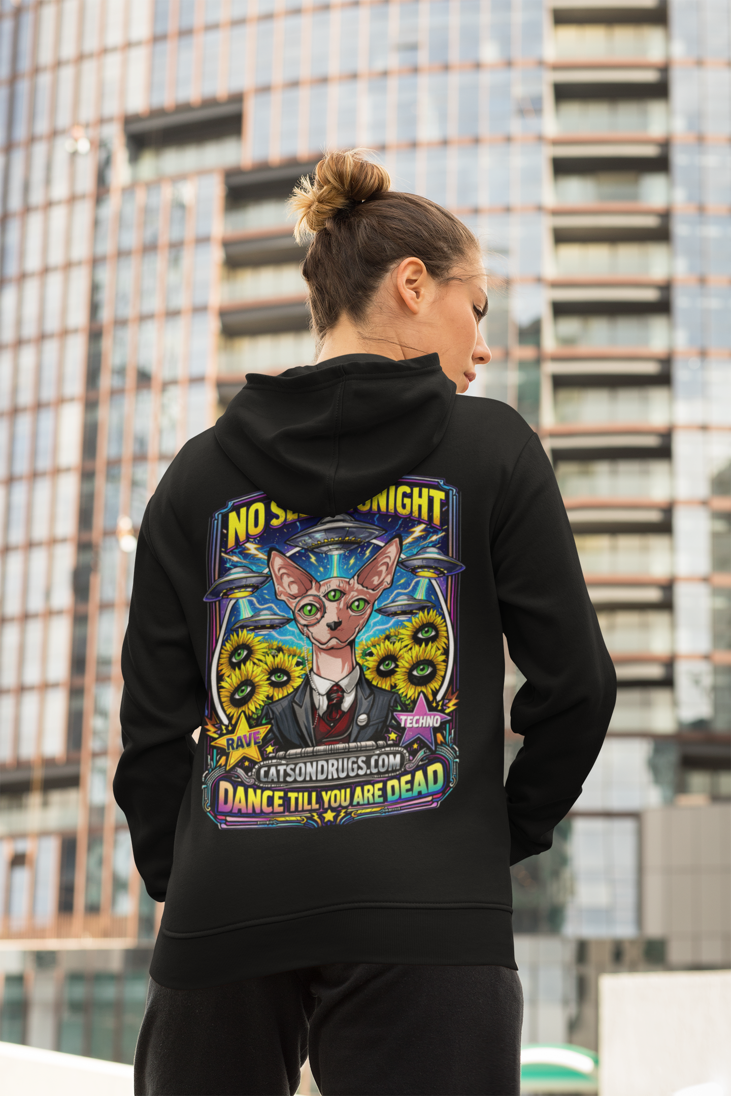 Sudadera techno clothing estilo rave minimal