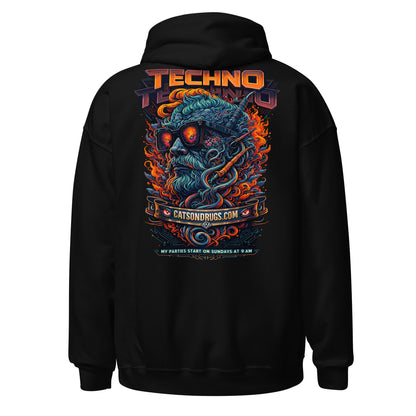 Sudadera techno dark streetwear para cultura rave