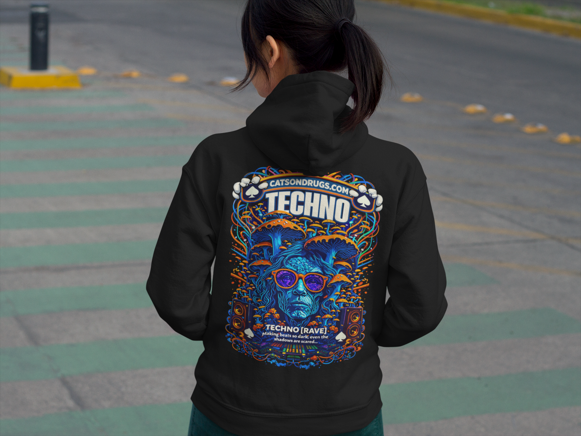 Sudadera techno hoodie estilo techno berlin