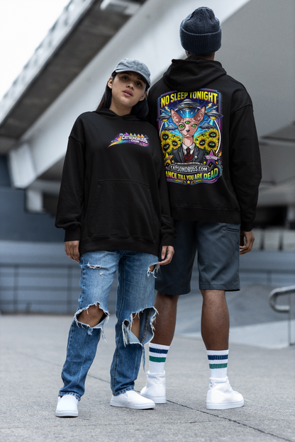 Sudadera techno hoodie negra estilo underground