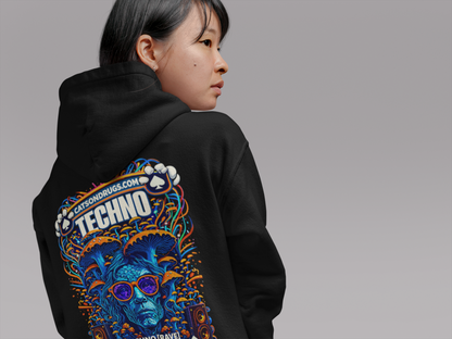 Sudadera techno hoodie para cultura clubbing