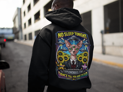 Sudadera techno minimalista negra streetwear