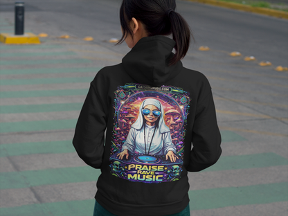 Sudadera techno negra estilo underground para amantes del techno