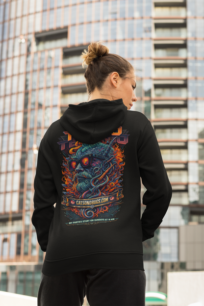 Sudadera techno rave hoodie estilo minimalista