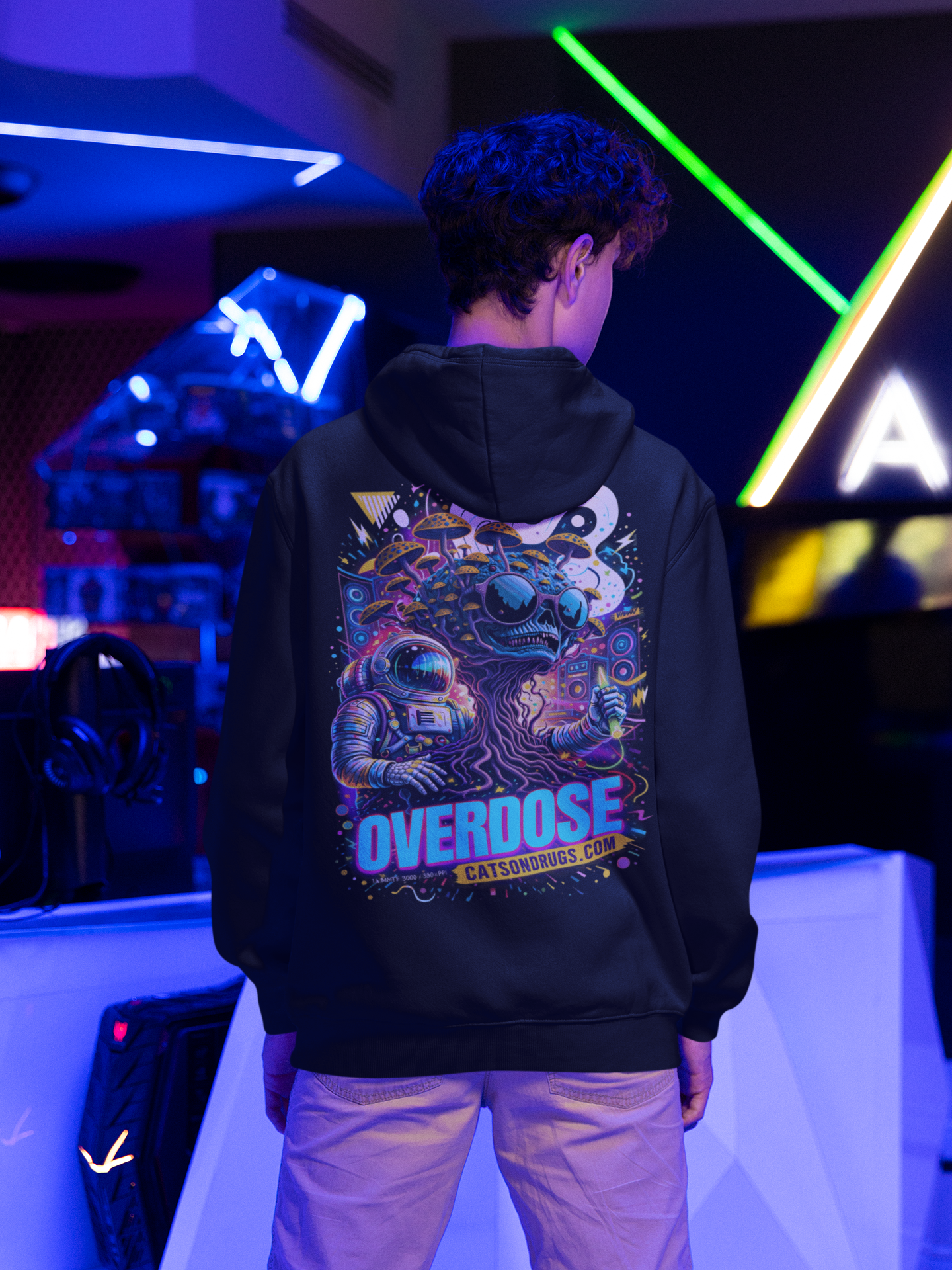 Sudadera techno streetwear inspirada en musica electronica