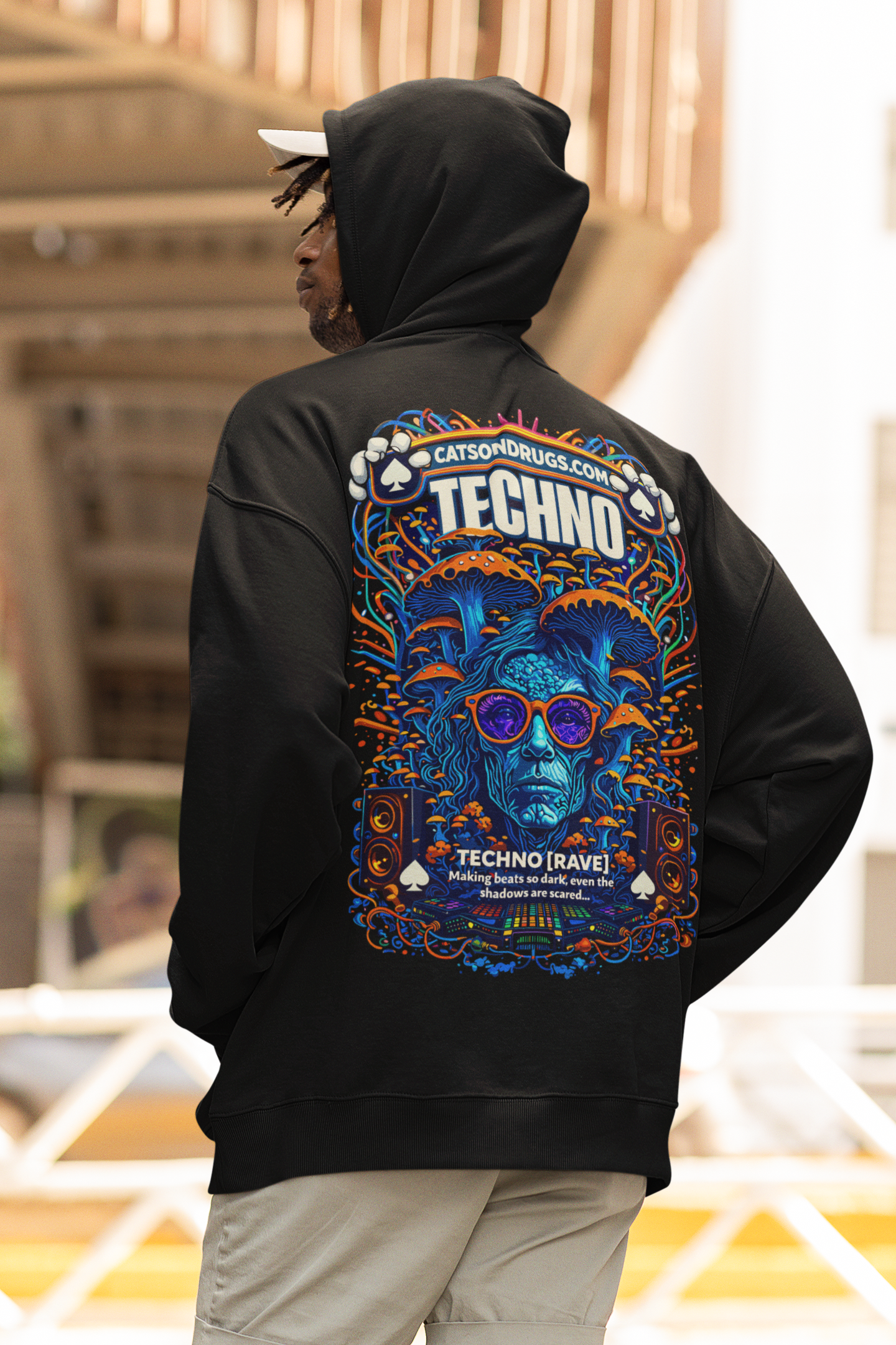 Sudadera techno underground clothing estilo rave