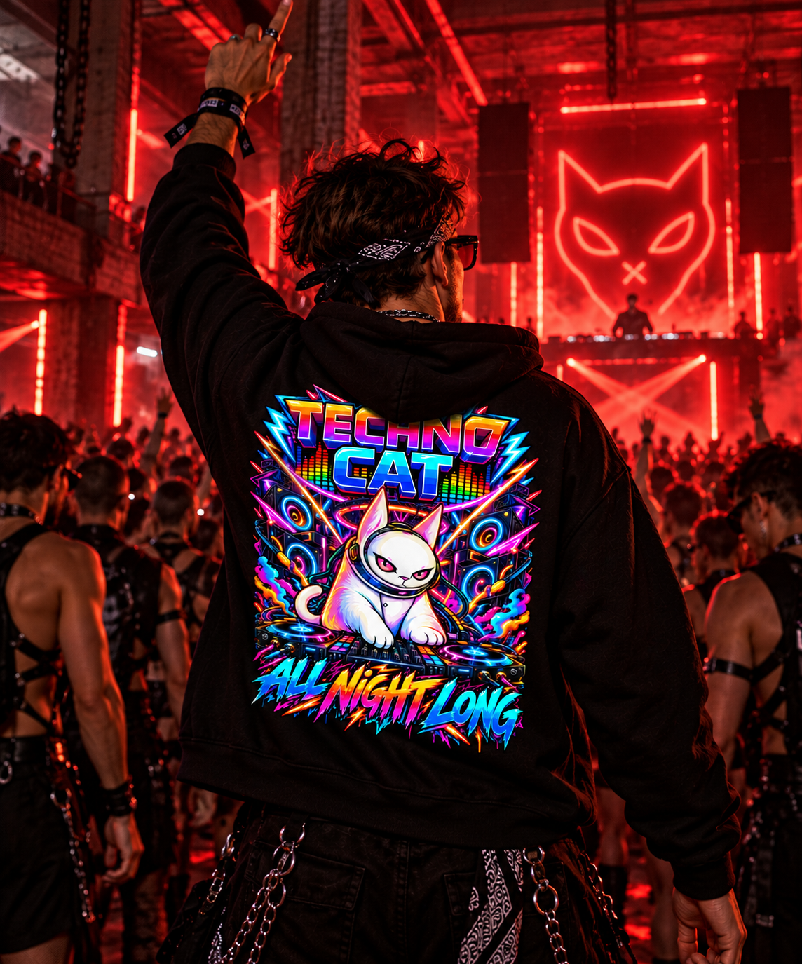 Techno Cat | EDM Hoodie