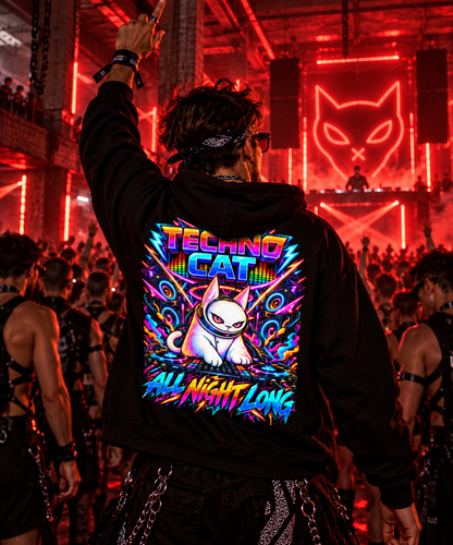 Techno Cat | EDM Hoodie
