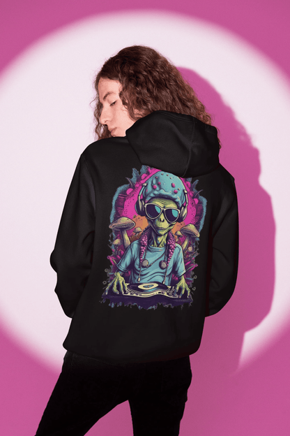 Techno Alien Hoodie for women from catsondrugs.com
