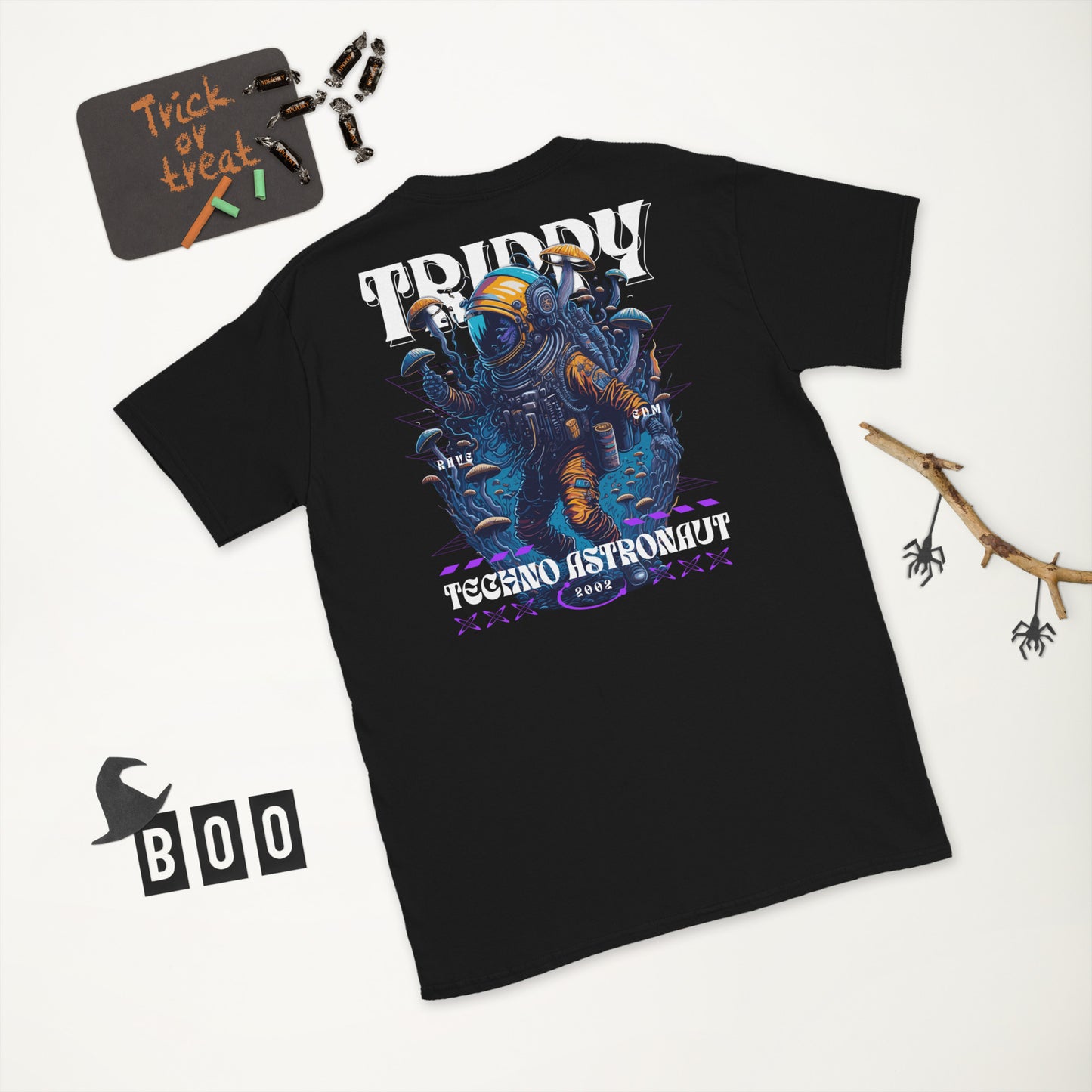 Techno Astronaut T-Shirt for Men from catsondrugs.com