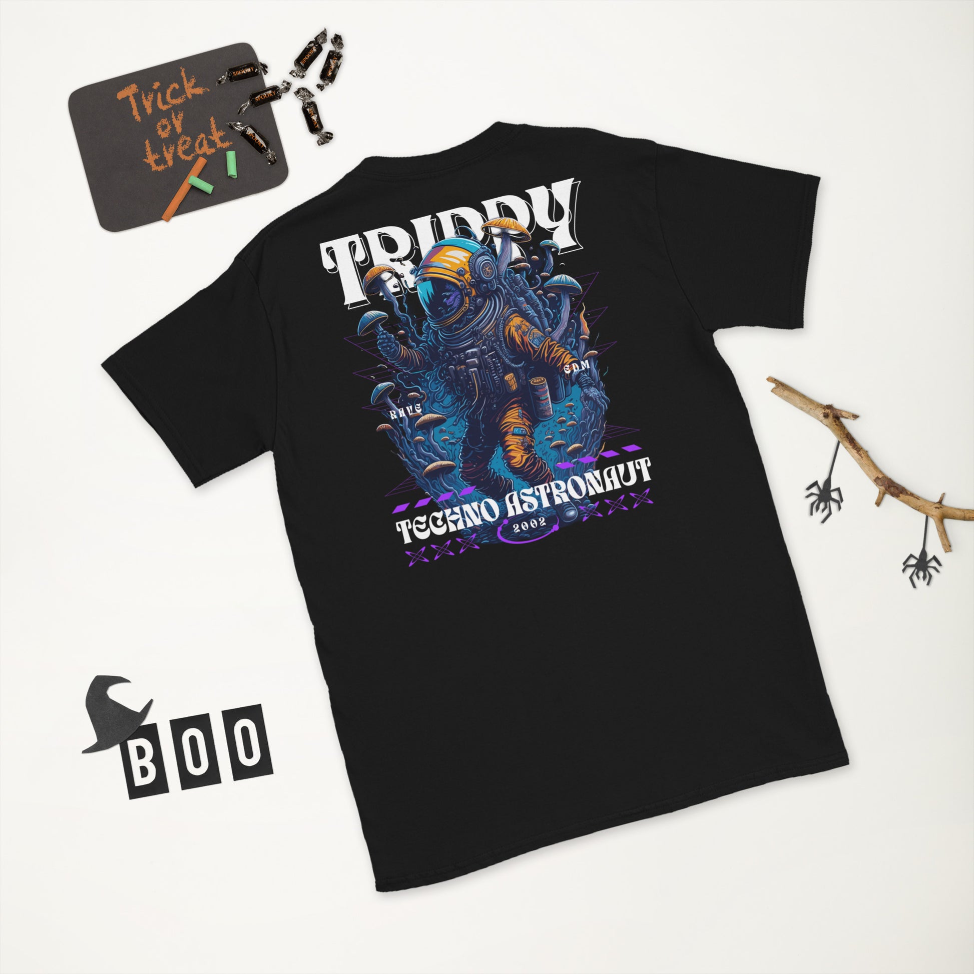 Techno Astronaut T-Shirt for Men from catsondrugs.com