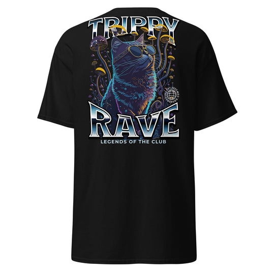 Techno Klamotten – Trippy Rave Cat Shirt