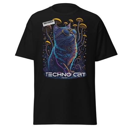 Techno Kleidung – Psychedelic Cat Shirt