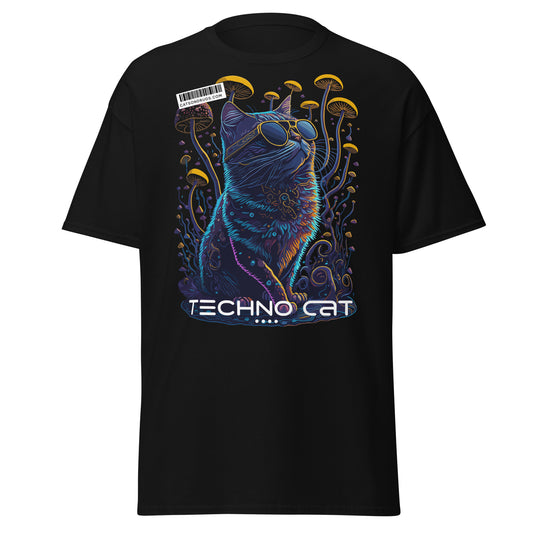 Techno Kleidung – Psychedelic Cat Shirt