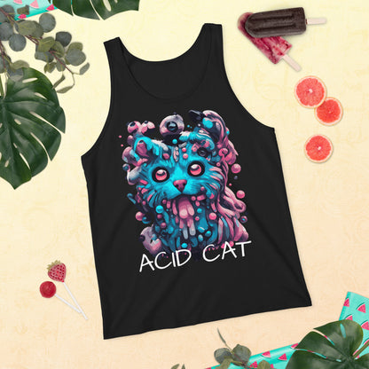 Acid Cat Tank Tops