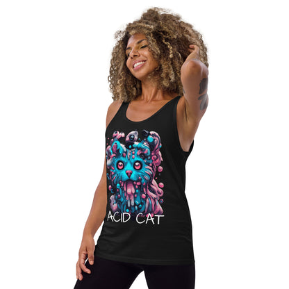 Acid Cat Tank Tops