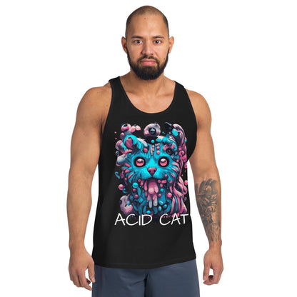 Acid Cat Tank Tops