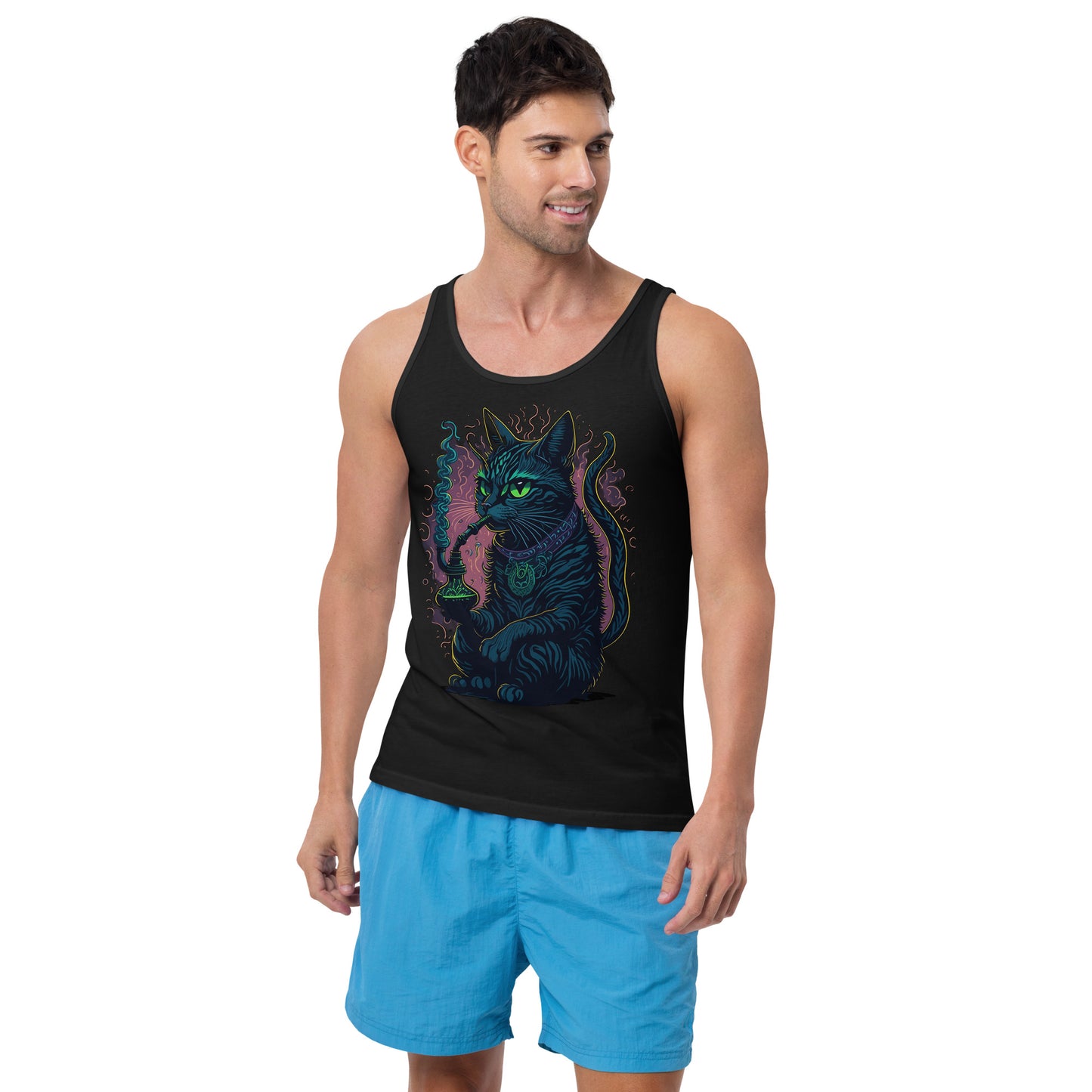 Psychedelic Cat Tanks