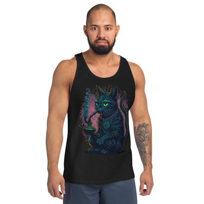 Psychedelic Cat Tank Top