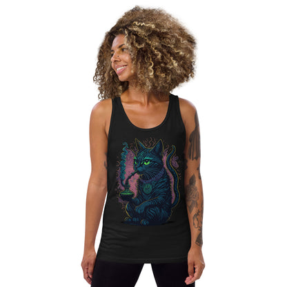 Psychedelic Cat Tank Top