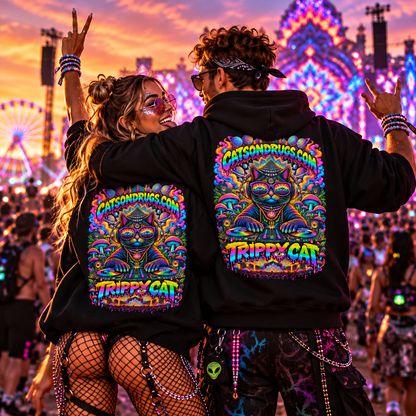 Trippy Hoodie | Trippy Buddha Cat
