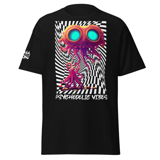 Trippy T-Shirt front view with vibrant psychedelic design