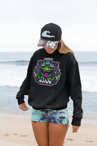 Unisex DJ Clothing hoodie styled for festival and nightlife fashion