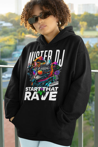 Unisex EDM Hoodie for rave, club, and festival fashion