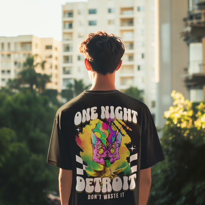 Unisex Techno-T-Shirt ‘One Night in Detroit’ – Festival-Fashion