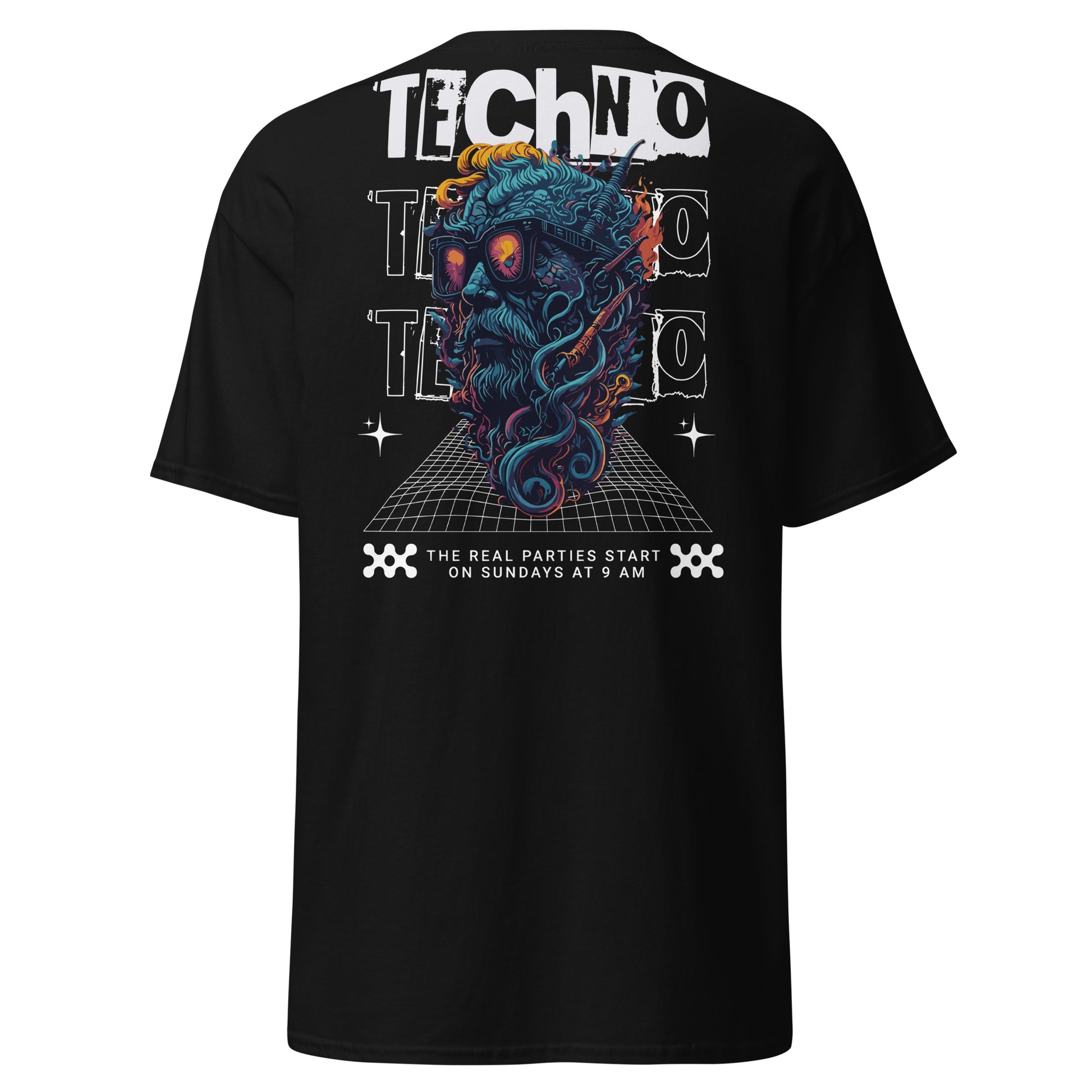 Unisex Techno-Victim T-Shirt – Rave Outfit für Männer und Frauen