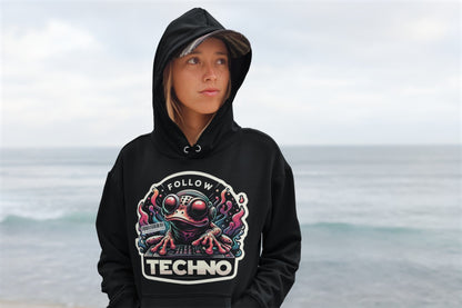Unisex Trance Clothing hoodie styled for EDM festival outfit