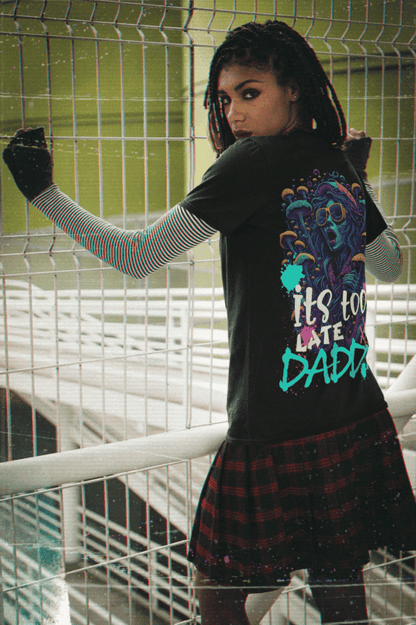 Vibrant Acid Wear festival tee – side view
