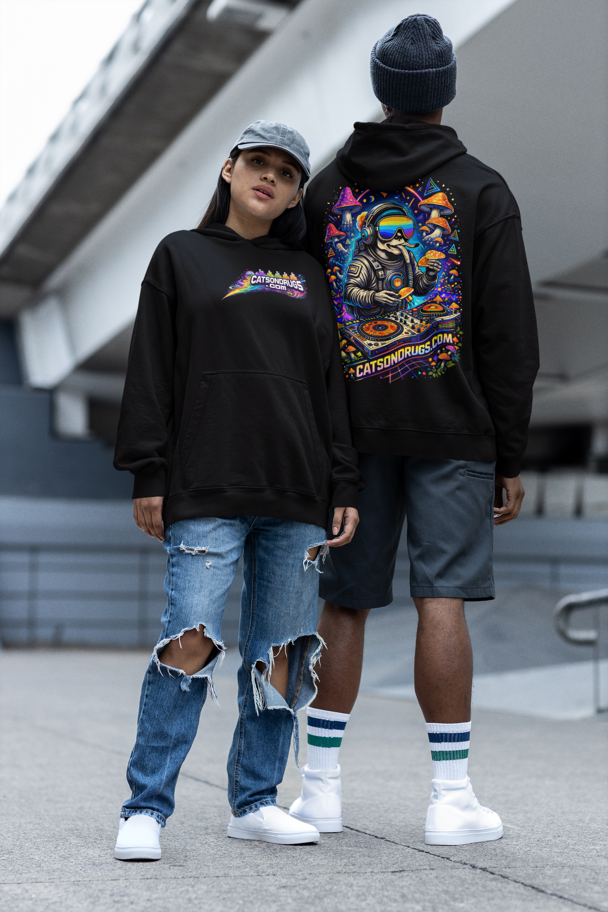 astronaut hoodie street style
