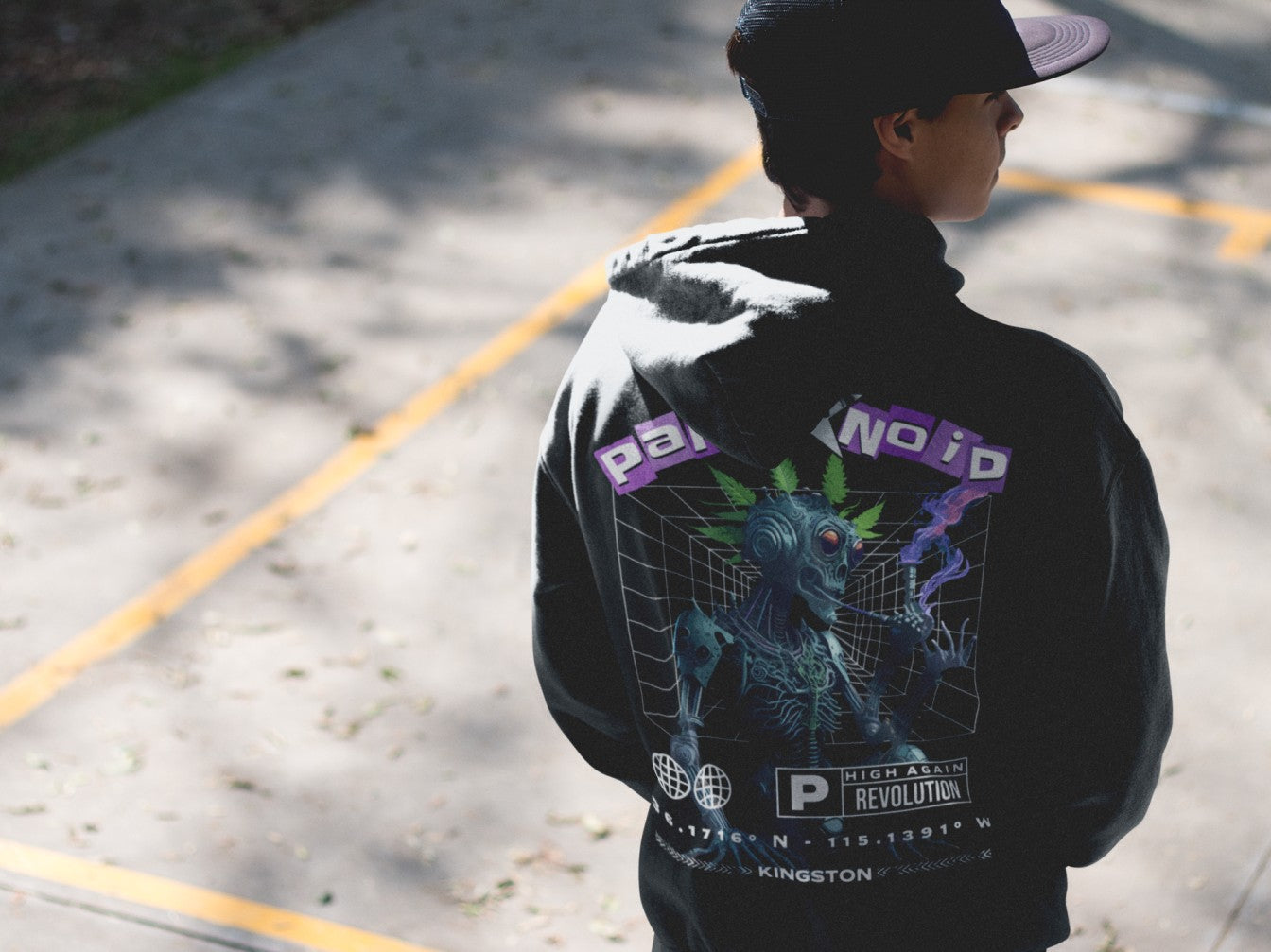 Acid Hoodie | Paranoid Robot Cat