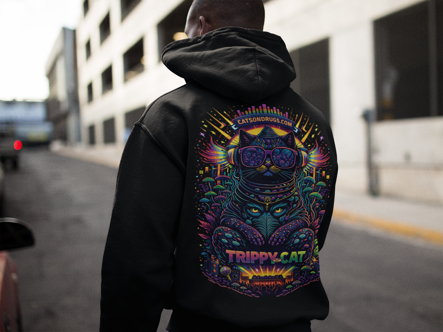 Trippy Hoodie | Trippy Buddha Cat