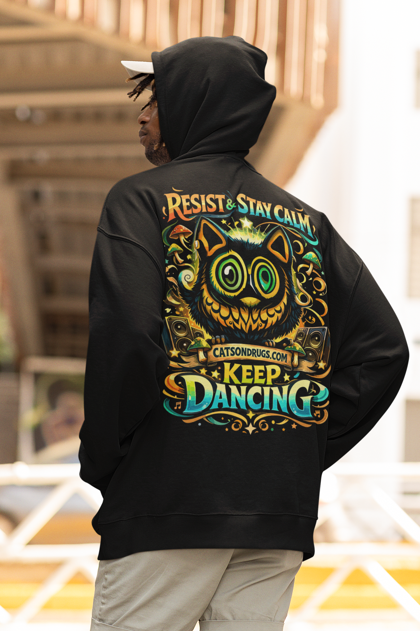 Techno Hoodie | Stay Calm & Keep Dancing