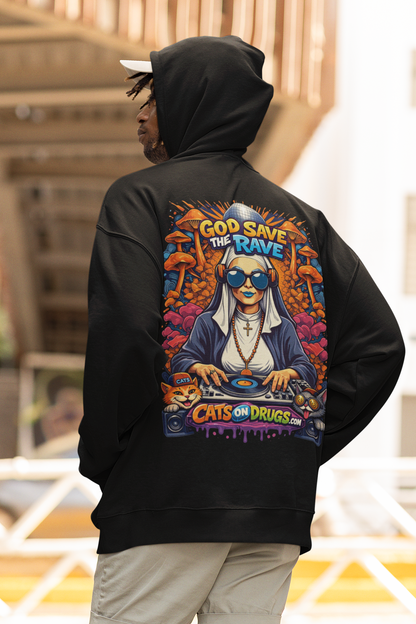 Trippy Hoodie | Techno Nun