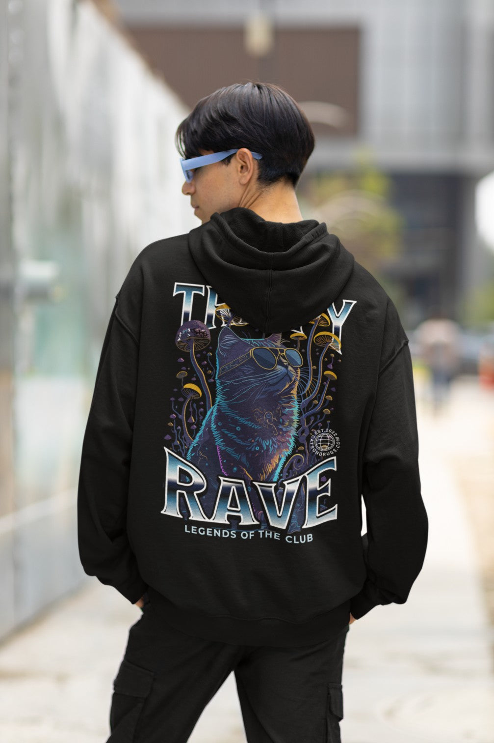 Trippy Rave Cat | Sudadera Trippy
