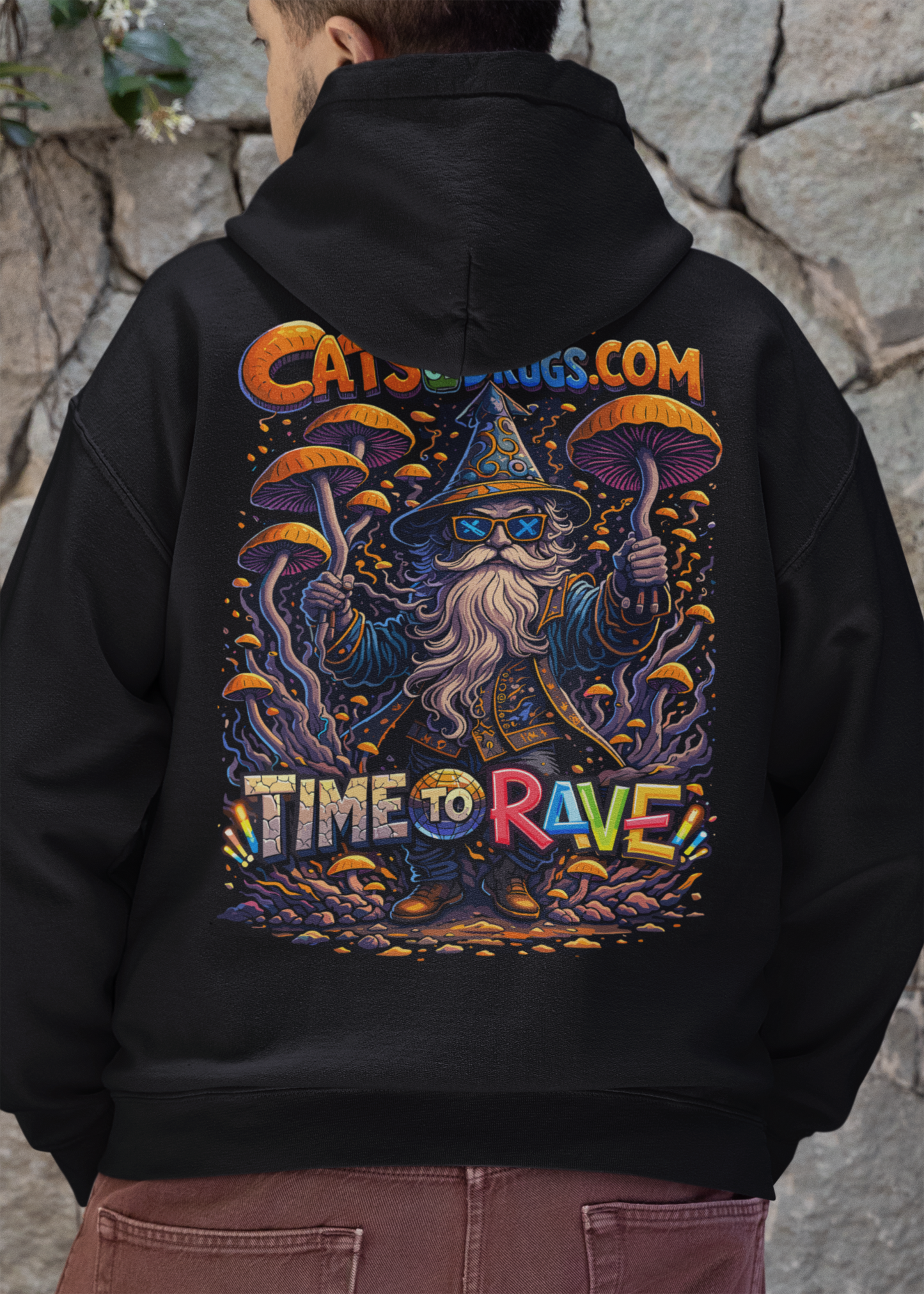 Trance Hoodie | Time to Rave Wizard