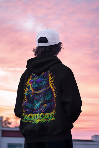 Acid Hoodie | Psychedelic Acid Cat